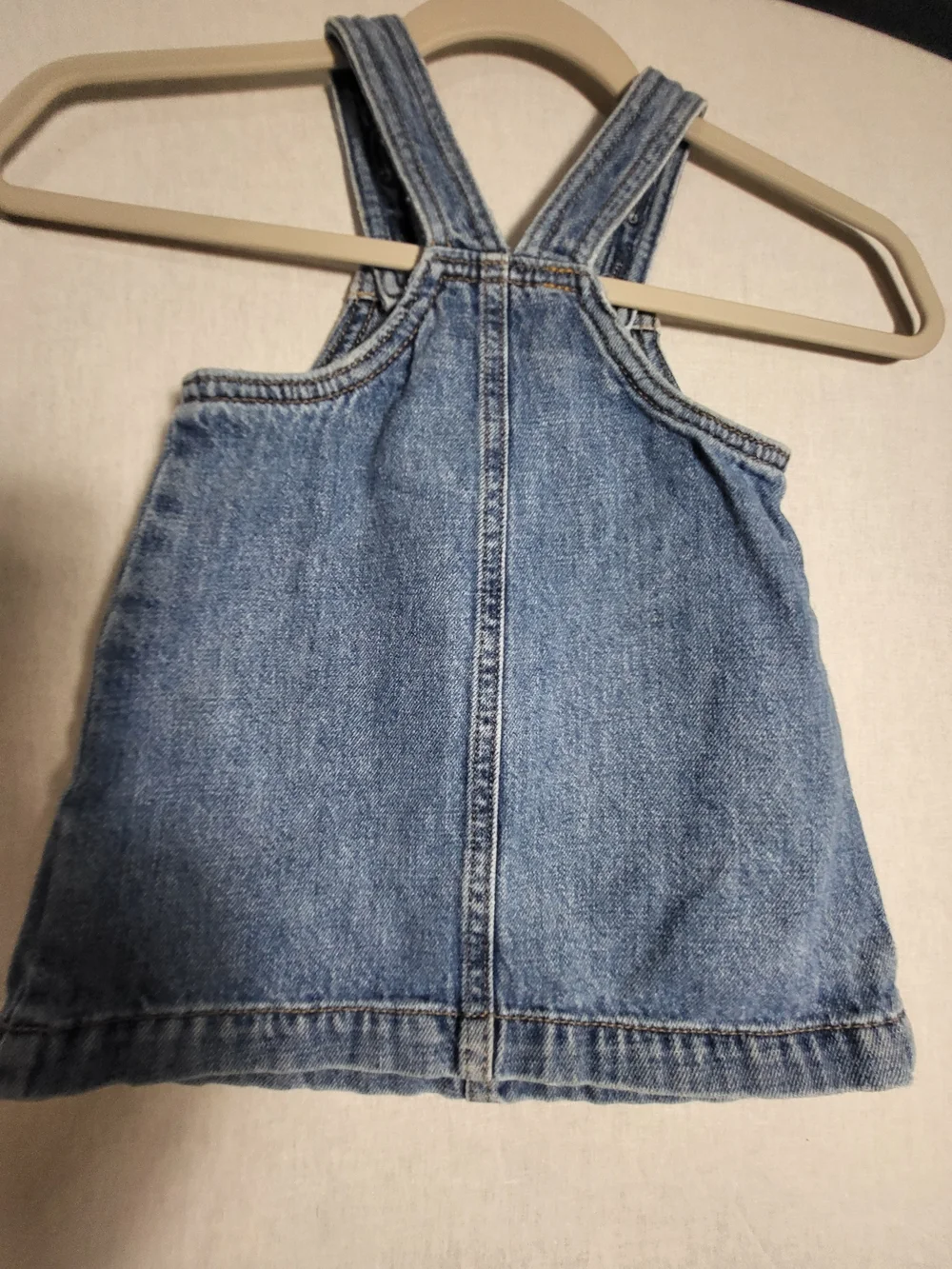 Old Navy Girls' Light Blue Denim Pinafore Dress